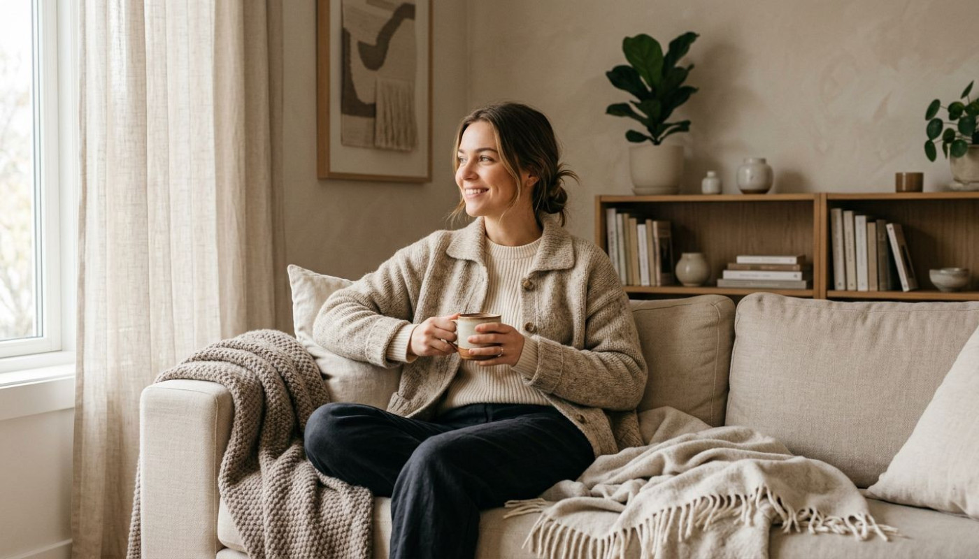 Vestes d’intérieur : la frontière floue entre style et cocooning